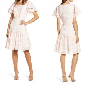 Rachel Parcell Pink Eyelet Lace Pink Dress